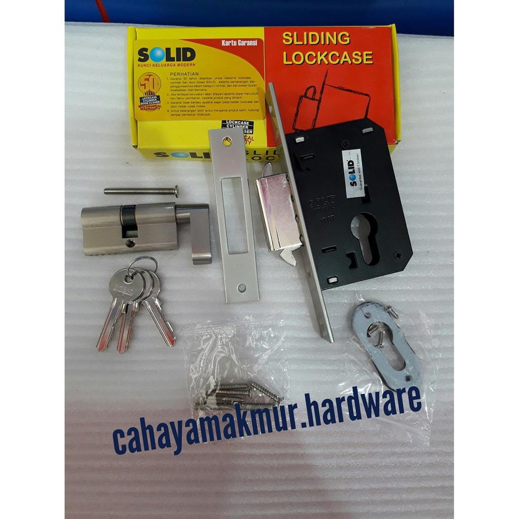 Dijual KUNCI PINTU SLEDING atau PINTU GESER SOLID Diskon