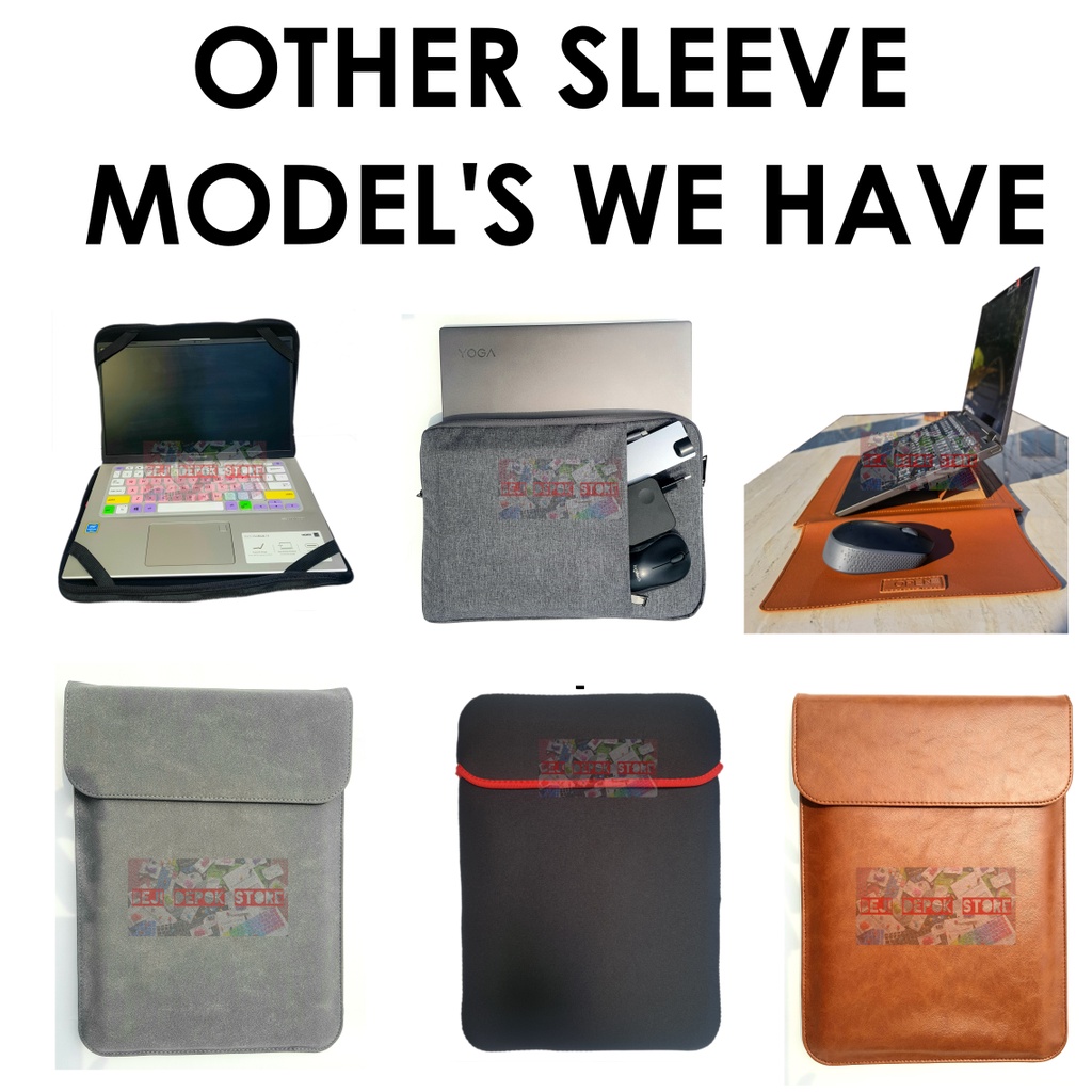 Laptop Sleeve Waterproof Busa dengan kantong charger 11&quot; 13&quot; 14&quot;