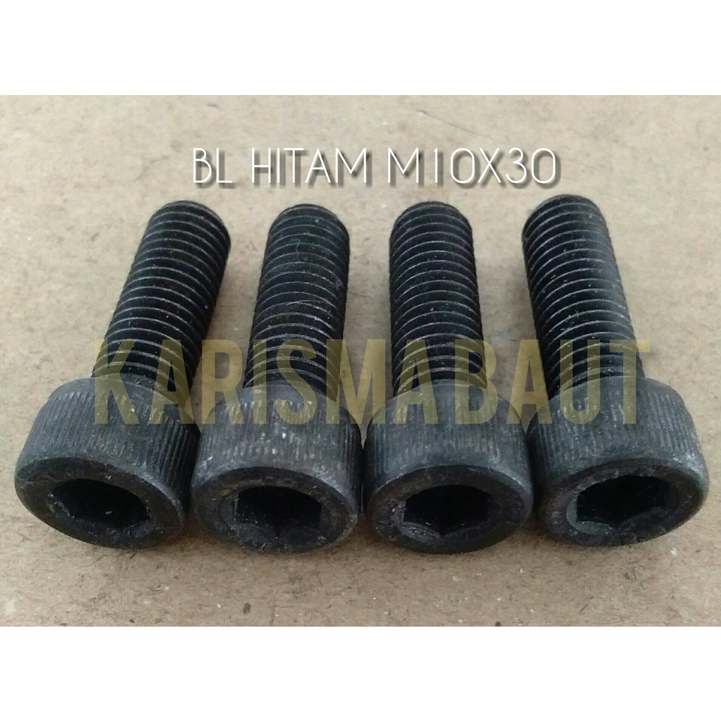 Baut L Baja m10 x 30 (P150) / BL HTB 10x30 DRAT KASAR ( kunci L m8)