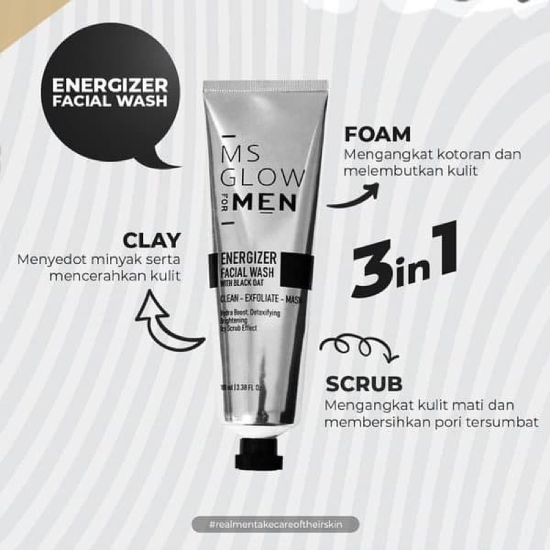 MS GLOW FOR MEN FACIAL WASH