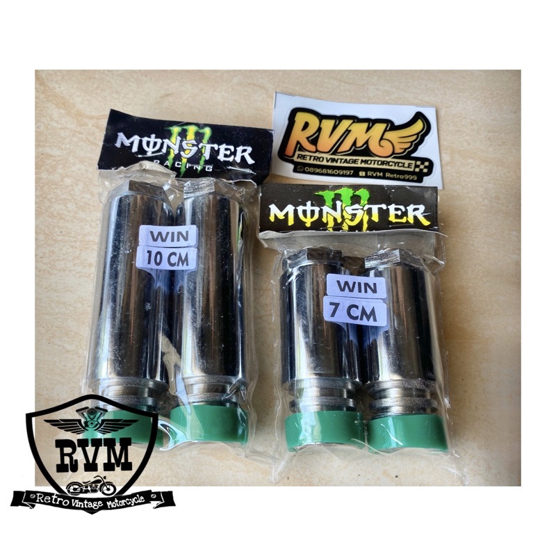 Peninggi skok shock depan honda win dudukan shock depan win trel trail