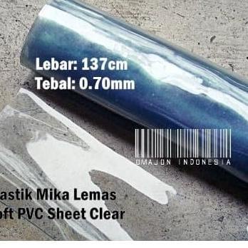 

Plastik Mika Lemas Bahan Tas / Taplak Meja 137cm Tebal 0.70mm - Standar