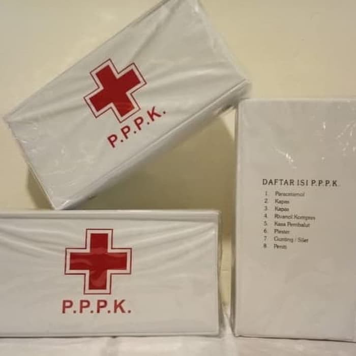 Kotak Obat P3K Kecil / Kotak Obat UKS + Isi