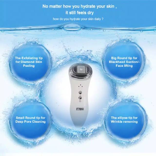 Mini rf hifu alat ultrasound radio frequency rf 2in1 detox anti aging kerut kantung mata Mko