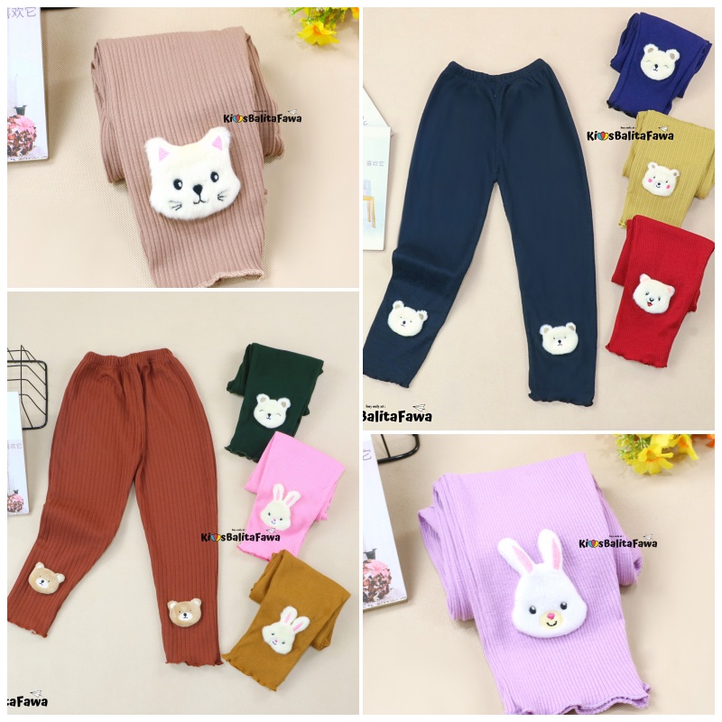 [IMPORT] Legging Dahyun uk Bayi - 7 Tahun / Premium Cotton Rib Celana Panjang Anak Perempuan Bayi Ba