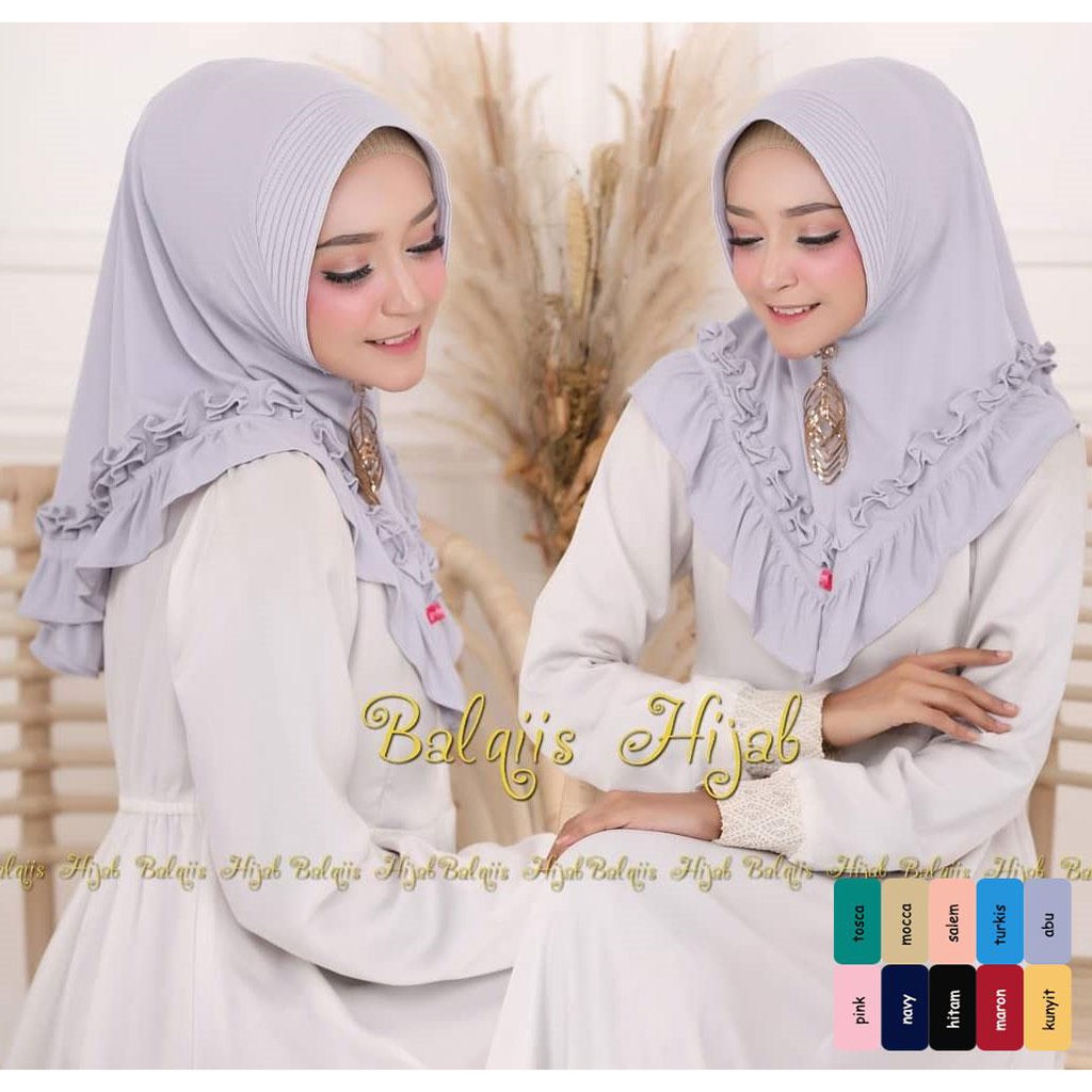 Jilbab Instan Murah Alesa bergo / fashion jilbab / hijab terbaru / vanilla hijab