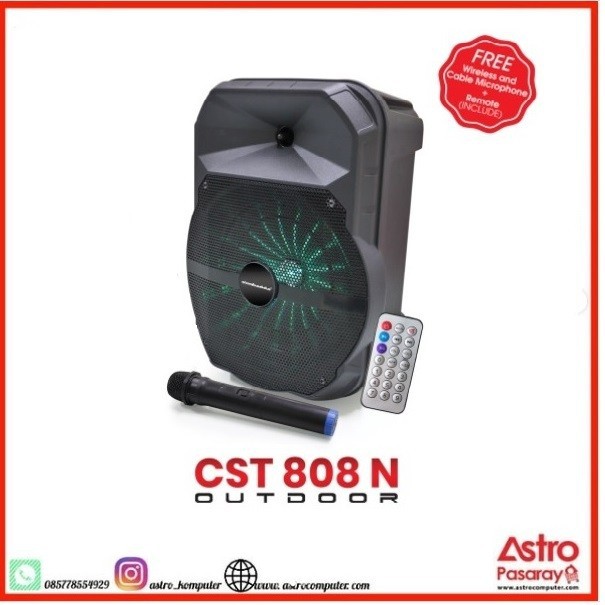 Speaker Simbadda CST 808N+ With Microphone & Remote