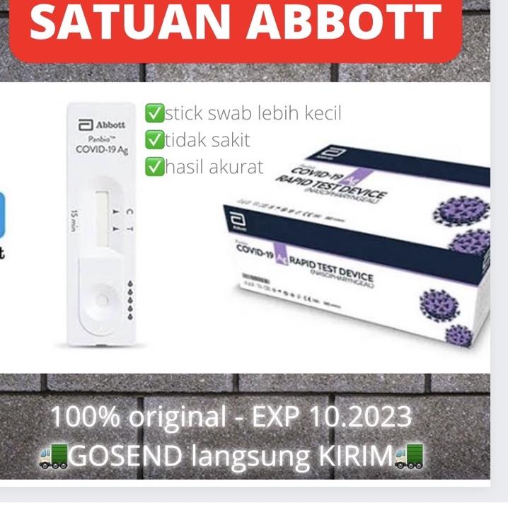 Abbott antigen bioquick nasal naso ECER per SET