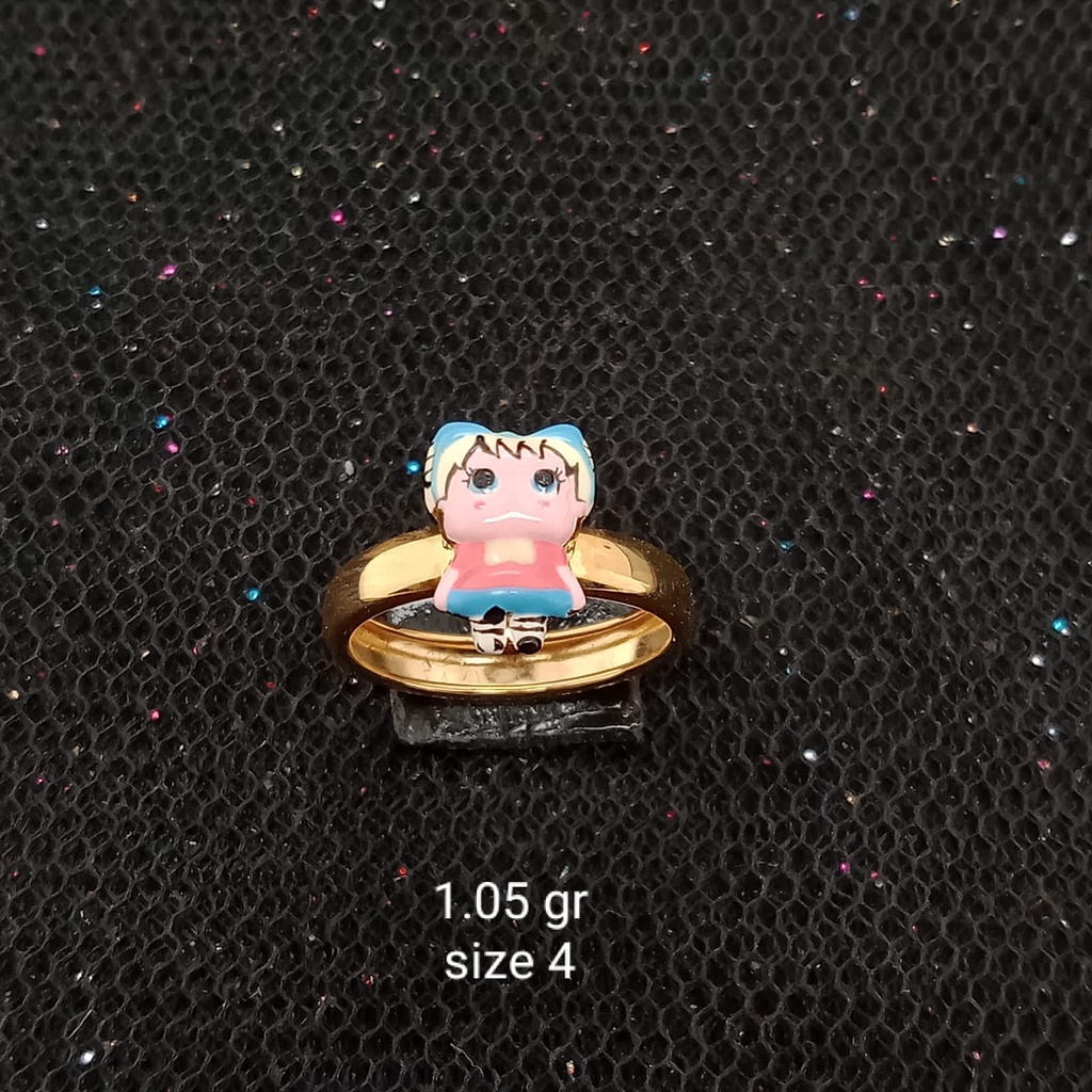 Cincin Anak Emas 17K - 1.05 gr Kadar 750 - 2