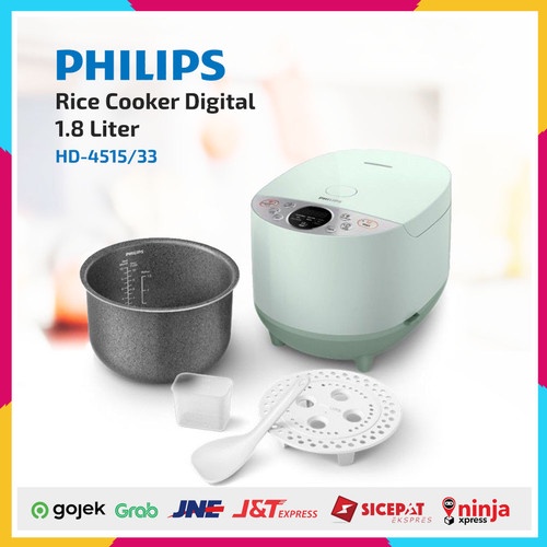 TOP Philips Rice Cooker Digital 1.8 Liter HD-4515/33 Hijau Magic Com terbaik