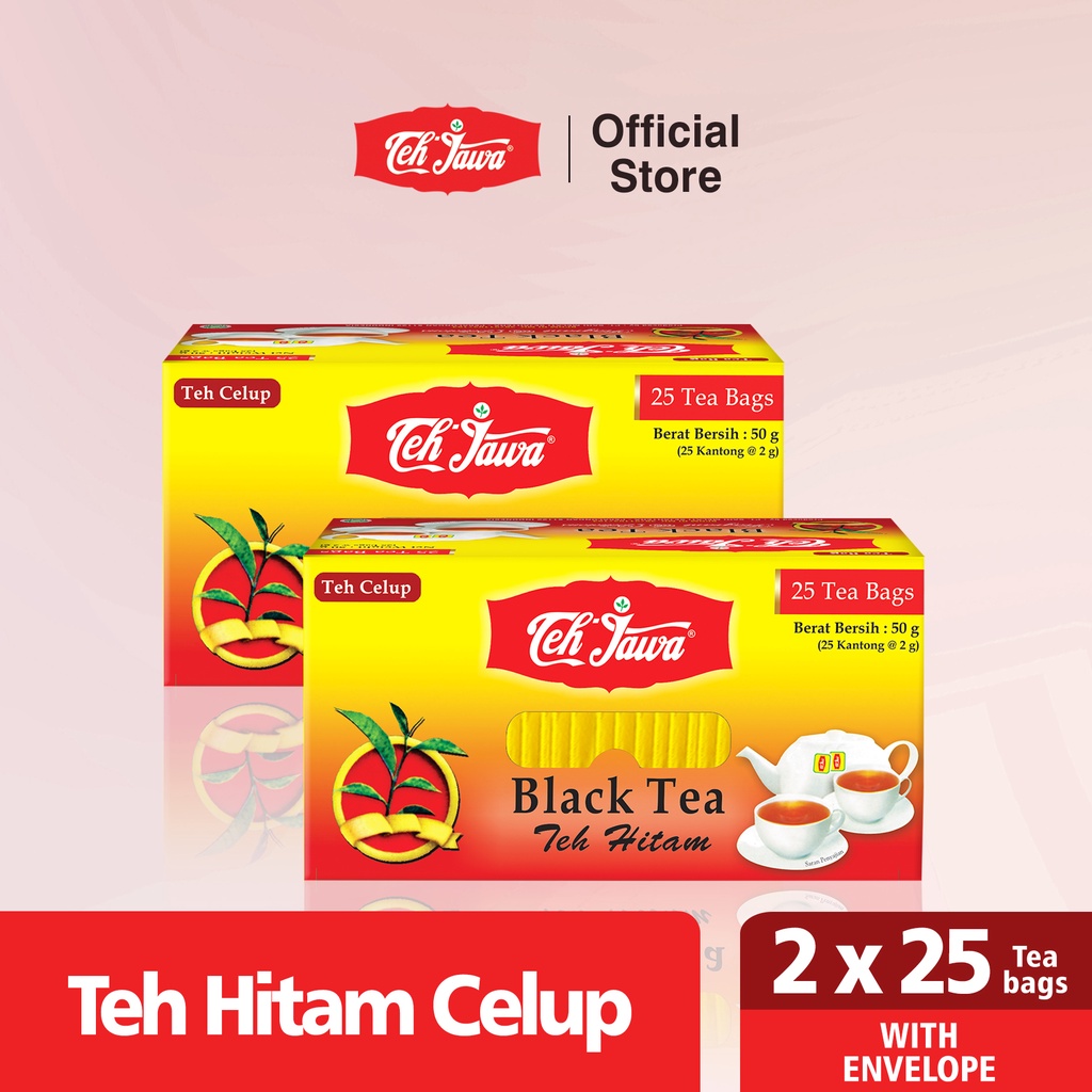 

Teh Jawa BKS Twinpack Teh Hitam Celup Amplop isi 25 Teabags