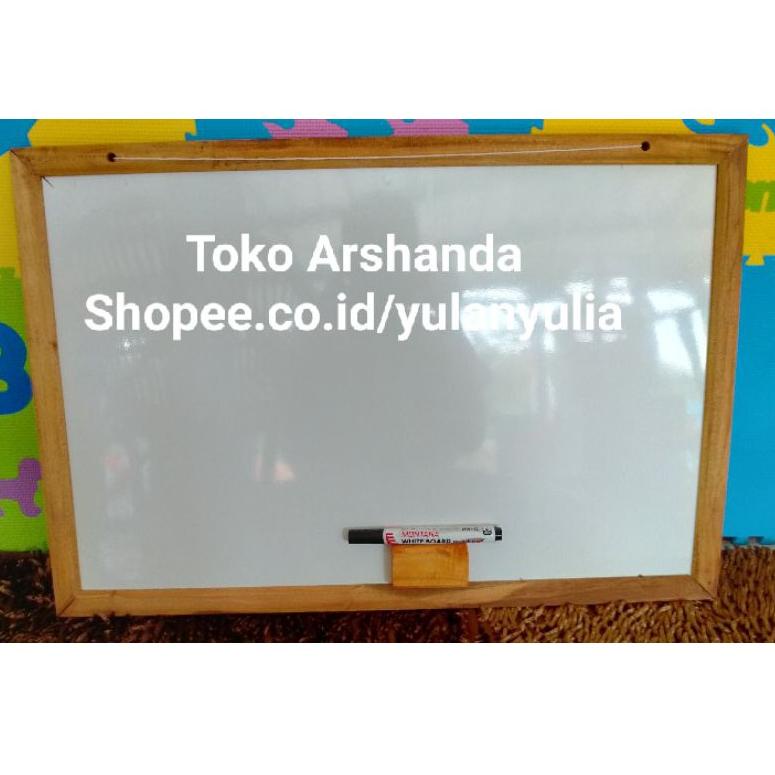 

JWY papan tulis 40x60 white board +standing gratis spidol dan penghapus↔◘ (Stock Banyak)Diskon ↔