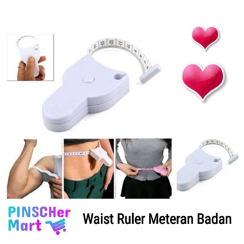 Alat Ukur Lingkar Pinggang Lengan Dada Perut Waist Ruler / Meteran Ukur