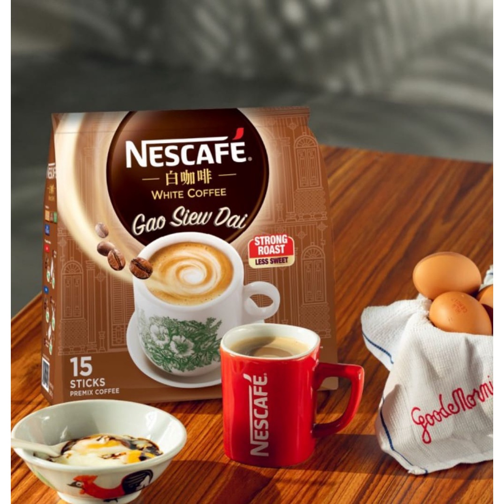 Kopi Instant Nescafe Singapore White Coffee Original 15 x 36 Gram