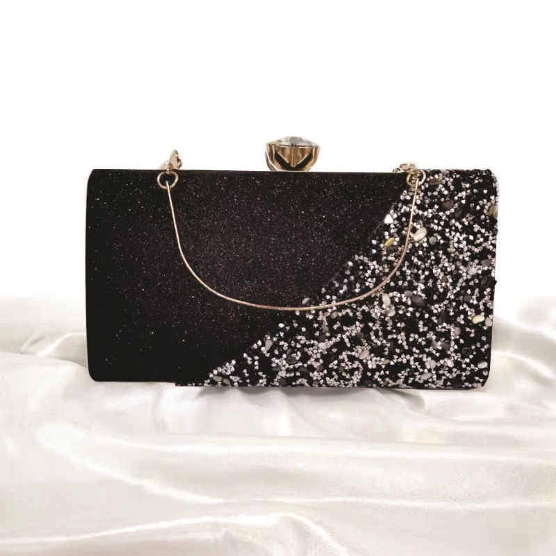 LBAGS - COD, Tas Wanita, Clutch Bag, Glitter Wool, 21.5 Cm x 4 Cm x 12 Cm - 550 Gram (454)