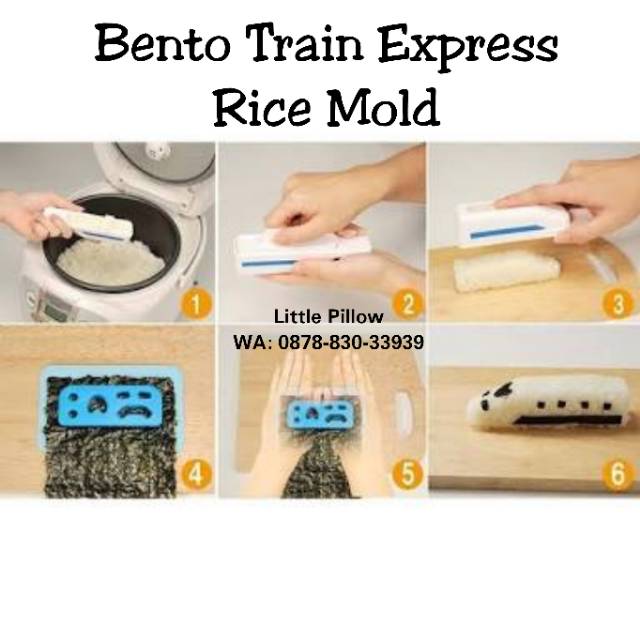 (TRAIN EXPRESS) bento Rice Mold Train Express/Cetakan Nasi Bento Kereta