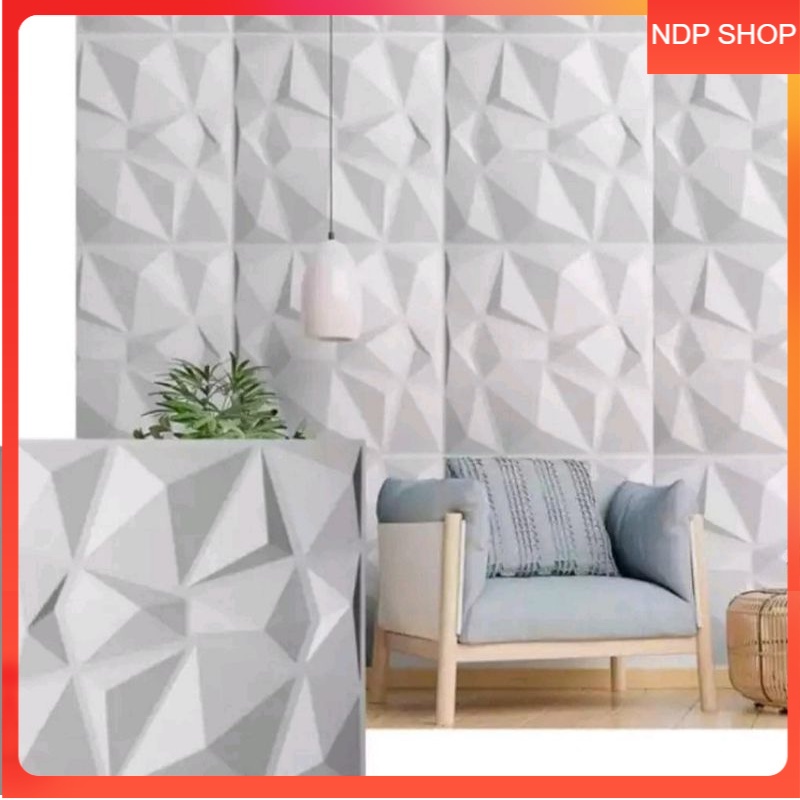 wallpaper 3d motif diamond tebal 7mm 10 mm wallpaper anti air stiker dinding wallfoam empuk wallpape