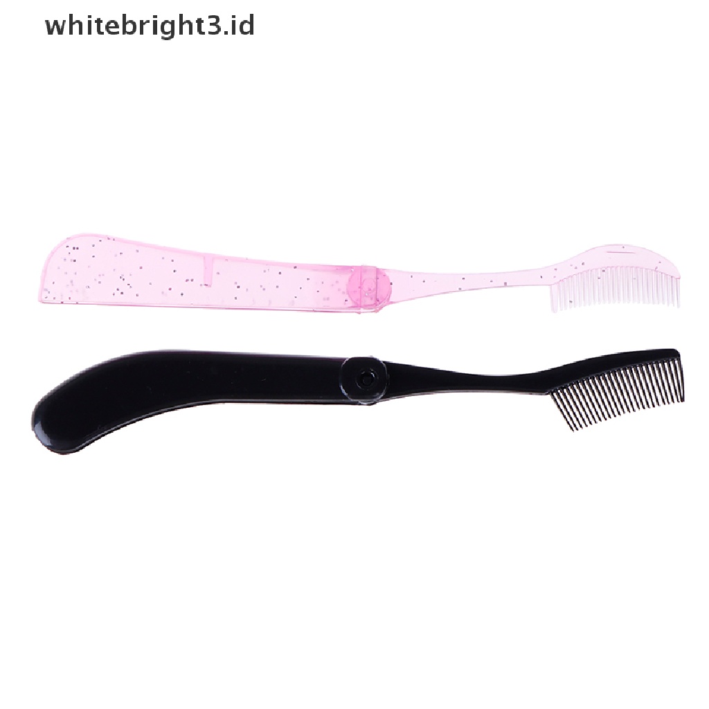 (whitebright3.id) Sisir Lipat Pemisah Bulu Mata / Alis Extension