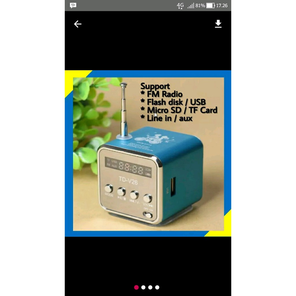 SPEAKER USB KECIL MICRO SD DAN RADIO TV 26