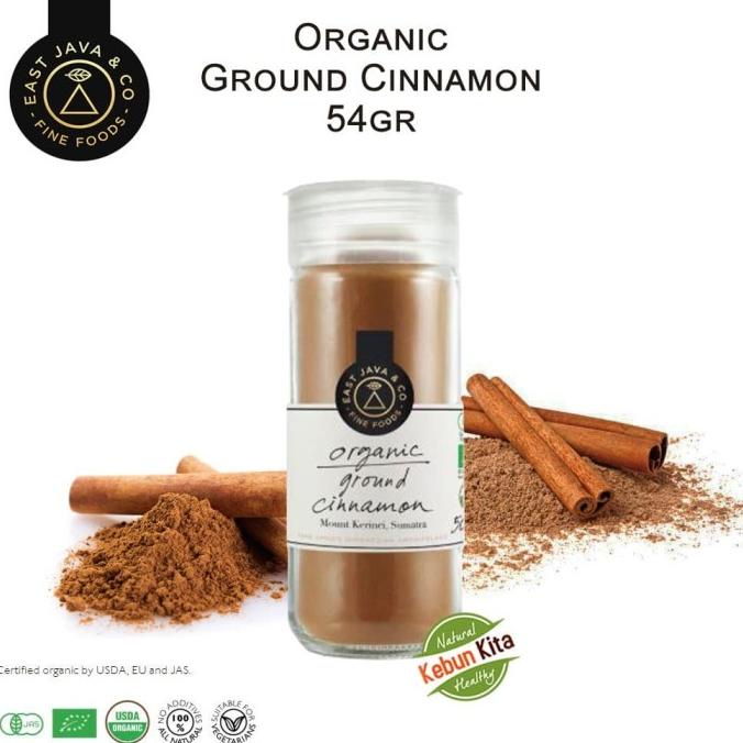 

Organic Ground Cinnamon 54gr (Kayu Manis Bubuk)