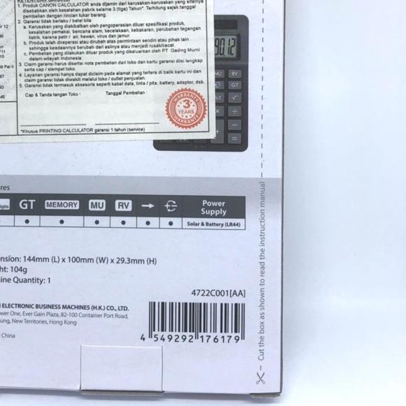 

➣ Kalkulator CANON AS-120II/kalkulator desktop/kalkulator tanggung/kalkulator 12digits ☞