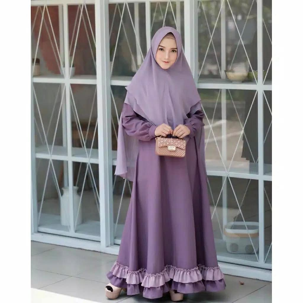 Fashion Baju  Gamis  Lavendera Syari  Shopee  Indonesia