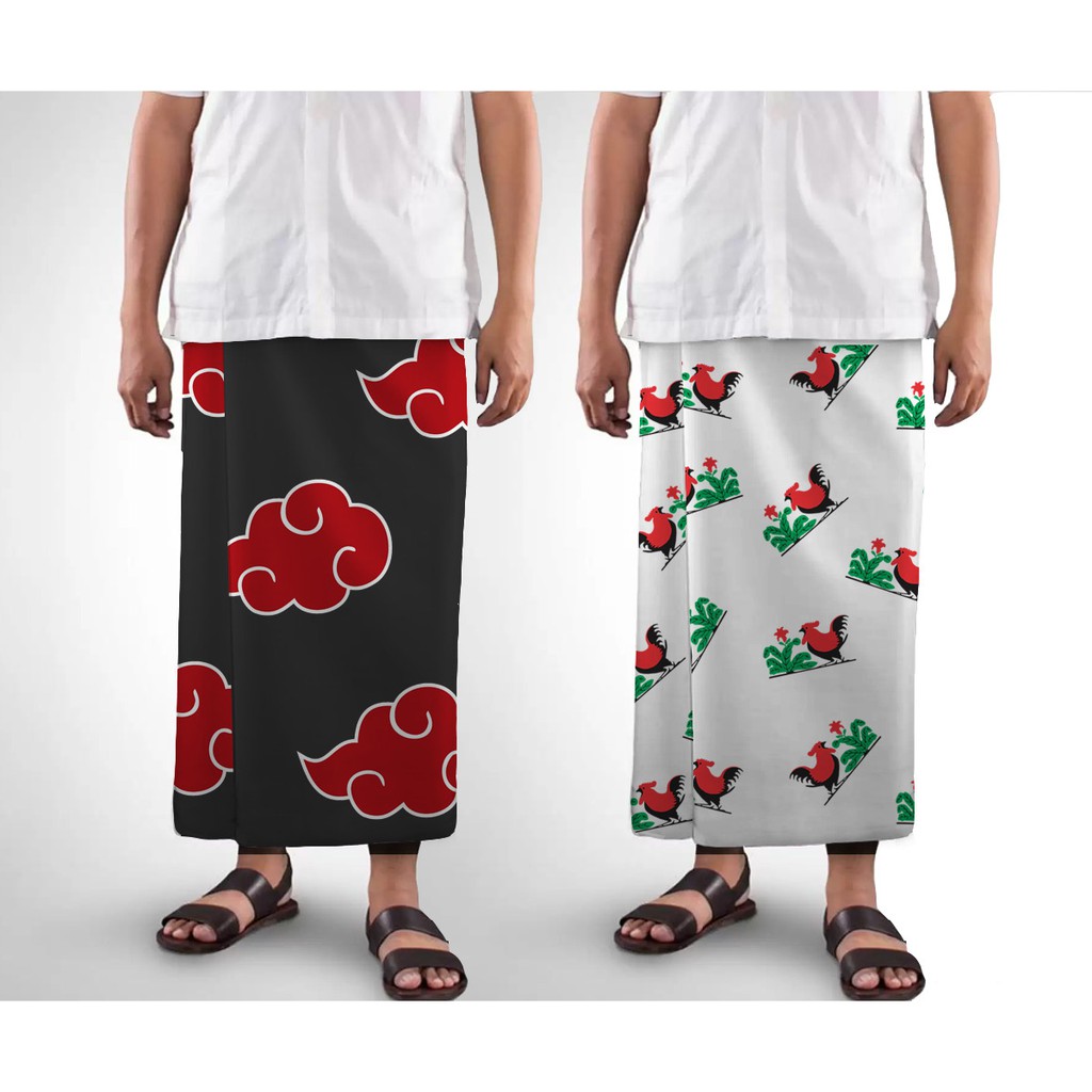 Sarung Custom Anime Casual Naruto Akatsuki Desain Sesukamu