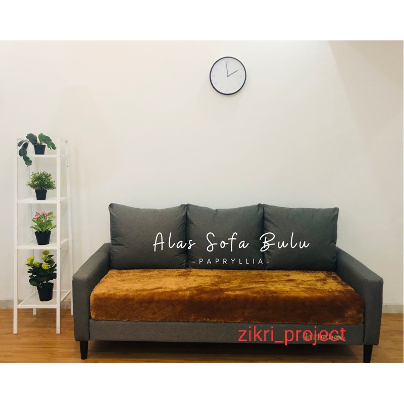 ALAS KURSI SOFA BULU RASFUR PREMIUM UKURAN 60 X 180CM/ Alas Sofa Bulu Alas Kursi Bulu Anti Selip