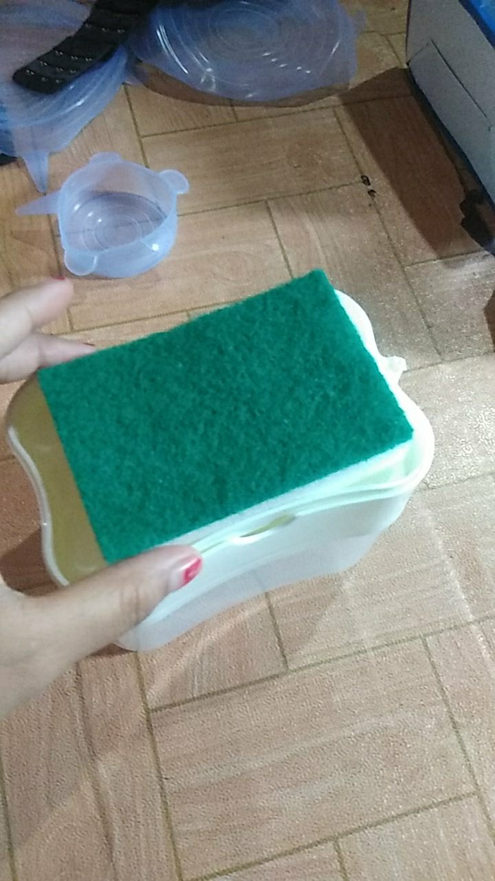 Dispenser Sabun Cuci Piring Plus Tempat Spon (free 1 Pc Spon)