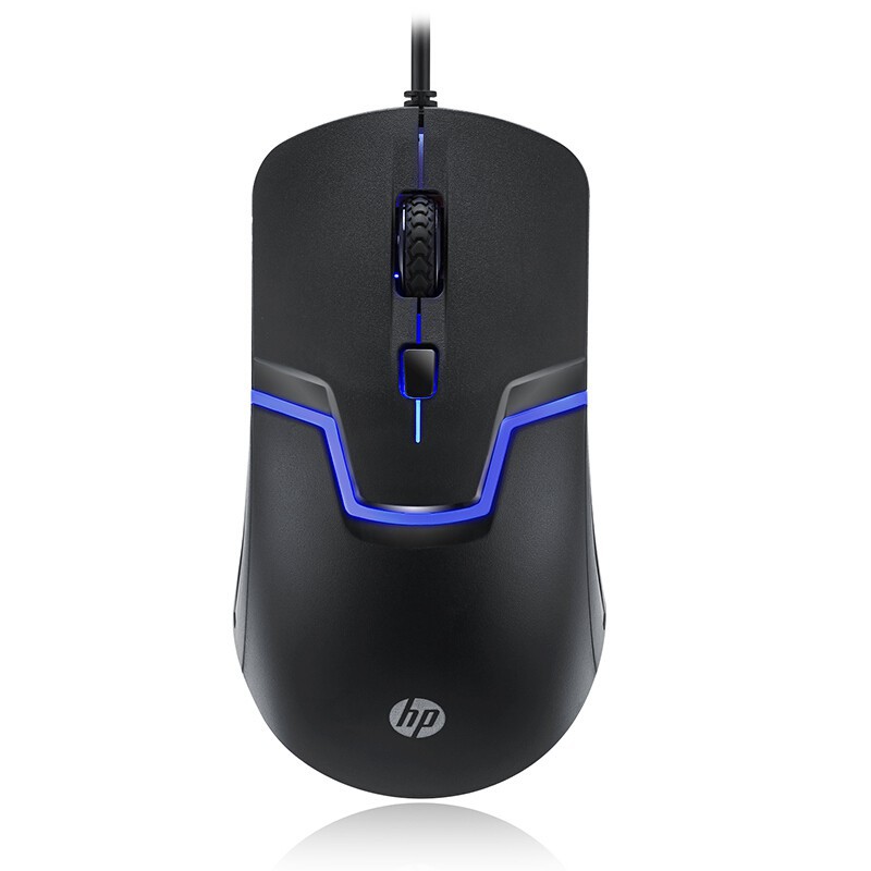 HP M100 Original Mouse Kabel USB Optical 1600DPI dengan Backlight