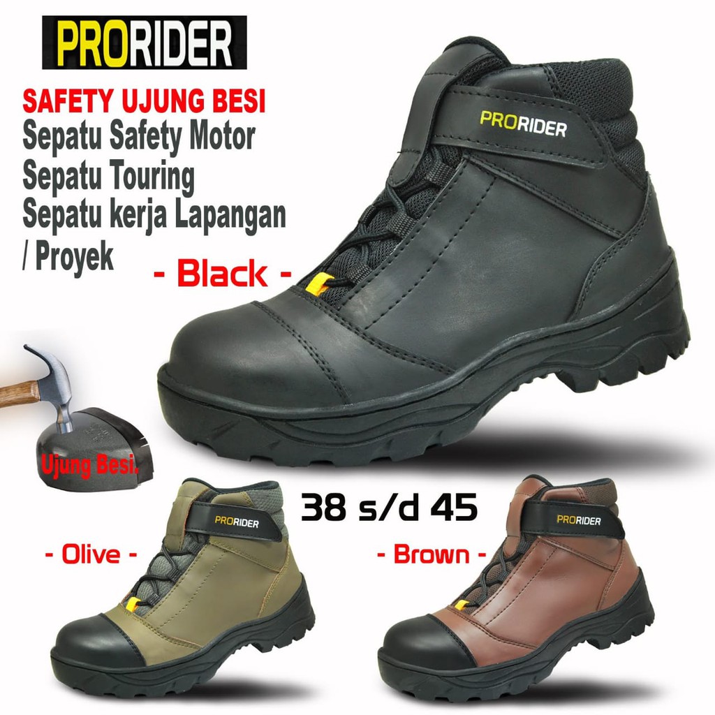 SEPATU SAFETY MURAH / SEPATU UJUNG BESI