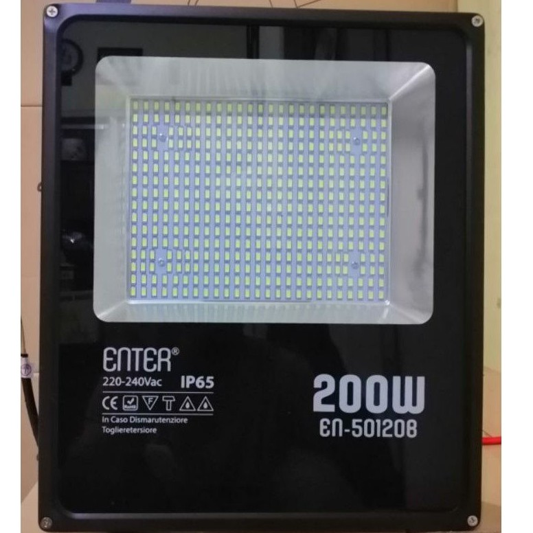 ENTER FLOOD LIGHT / KAP LAMPU SOROT / LAMPU TEMBAK 200 WATT/ LAMPU SOROT LED