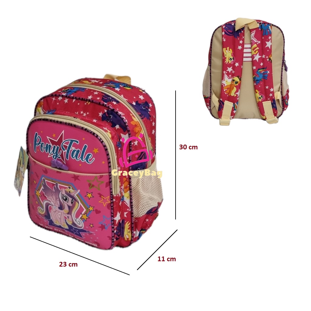 GB-40077K Tas Ransel Perempuan Anak TK / PAUD /Tas Sekolah Alto Pony Tale