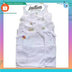 Promo !! SALE 6PCS Singlet Bayi Lisa Katun (Tidak Melar)