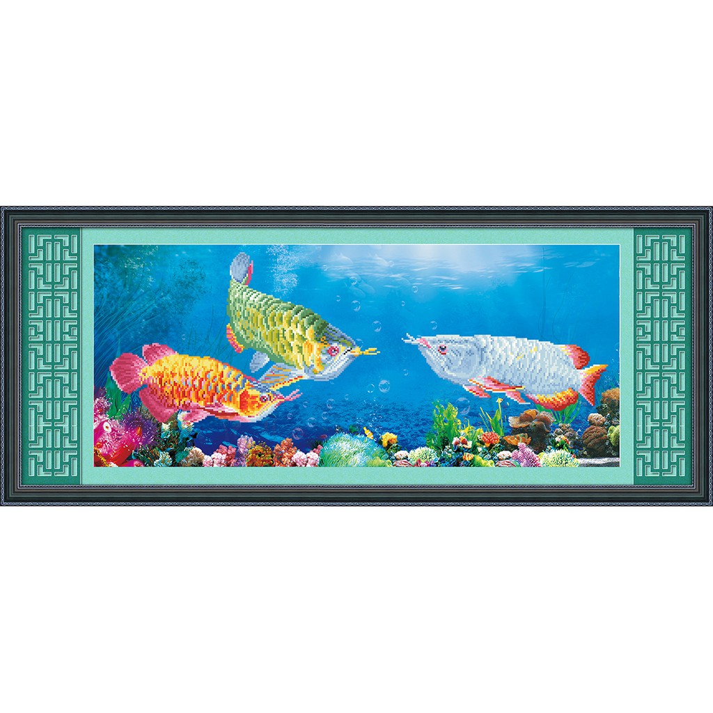 Paket DIY Craft Diamond Painting Y6094 Fish Ikan Arwana