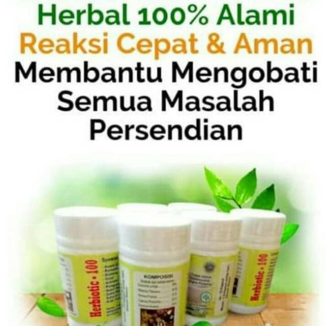 Herbiotic 100 obat herbal