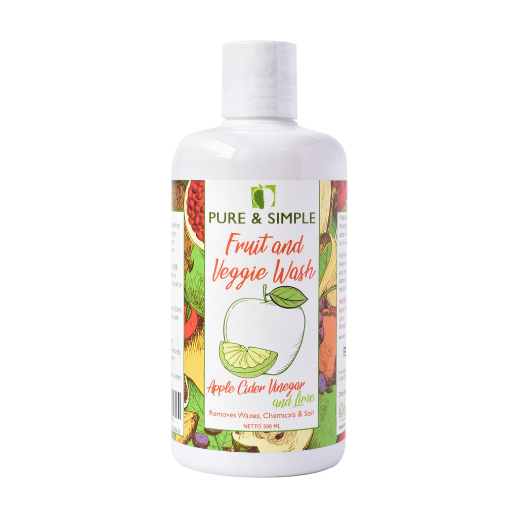 Verdure Fruit &amp; Vegetable Wash with Apple Cider Vinegar n Lime