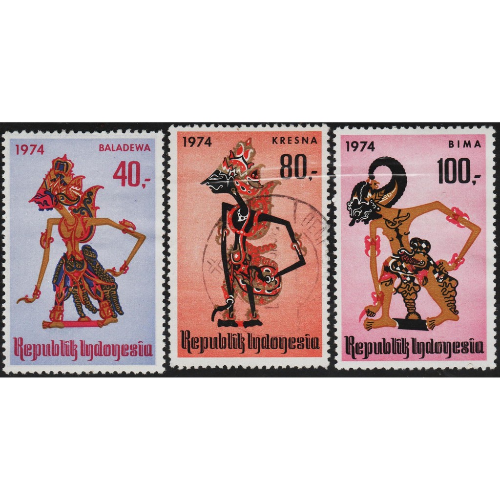 

Perangko Filateli A1-124 Indonesia MH/VFU 3v 01.06.1974 Indonesian Art And Culture