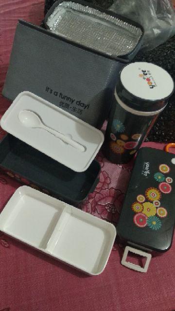 Lunch Box Yooyee 596 Set 910ml Pink