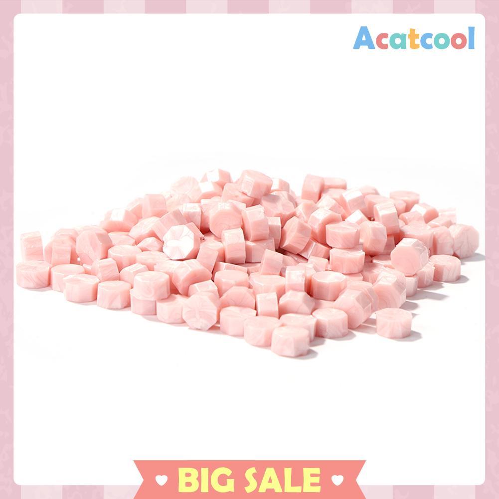 100pcs Stempel Lilin DIY Bentuk Oktagonal Untuk Dekorasi Amplop Dokumen Pernikahan