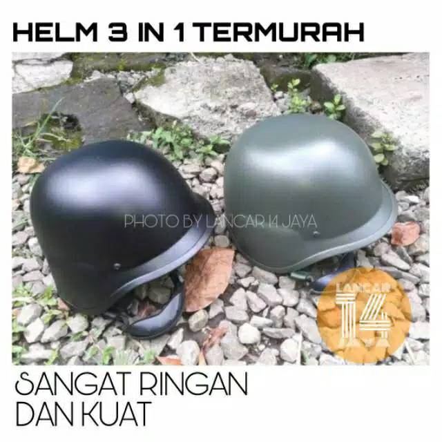 Helm 3 in 1 TNI PASGT / Helm Tactical Pelatih/Helm SWATT / Helm Army