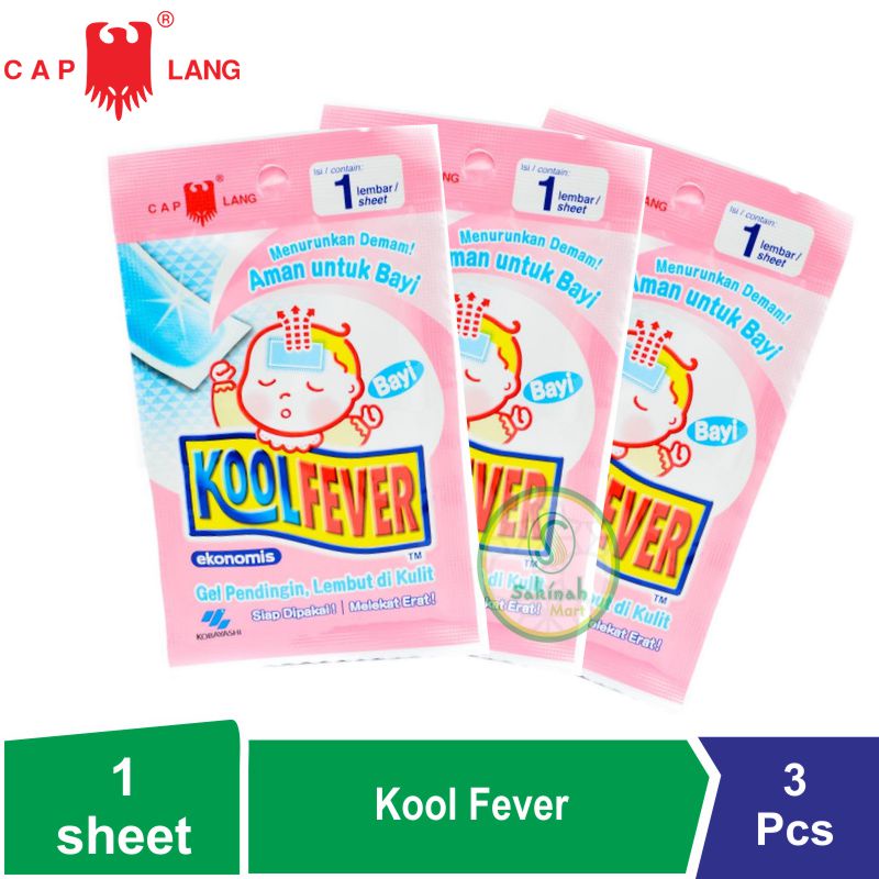 Koolfever Plester Demam Penurun Panas Anak &amp; Bayi 3 pcs / Sakinah Supermarket