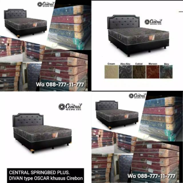 Divan oscar +SpringBed CENTRAL DULUXE 160 x 200 x 28 wil cirebon kota