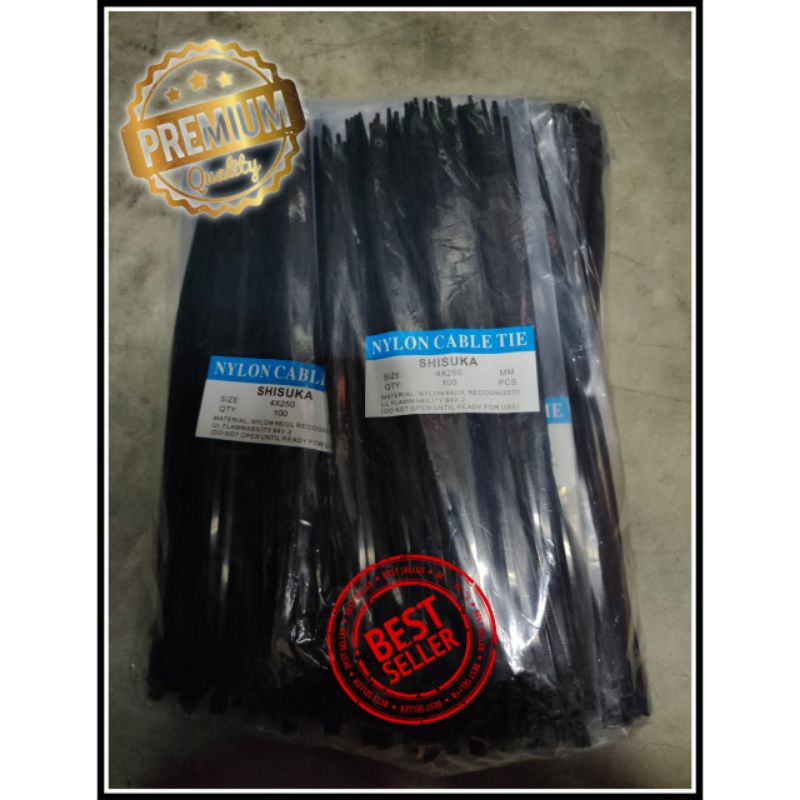 Kabel Ties 25cm Hitam 100 Pcs/Pack