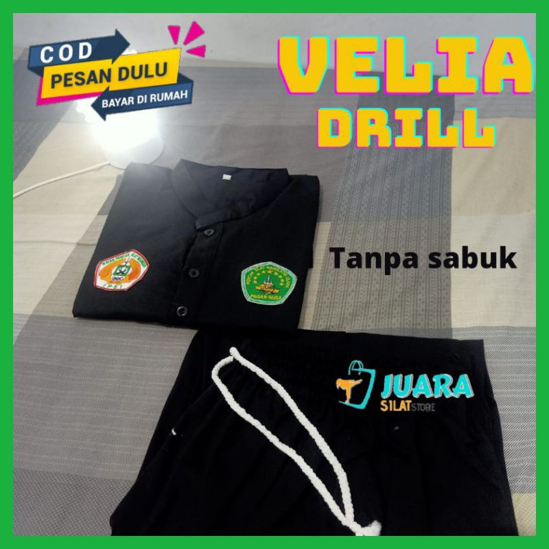 (MAINANKYU) PAGAR NUSA DRILL VELIA Seragam pencak silat dan beladiri PN (harga tanpa sabuk)