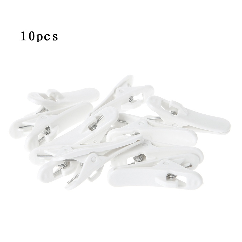 Bt 10x Klip Kawat Earphone Cord Kerah Nip Plastik Penjepit Organisasi Holder Headset