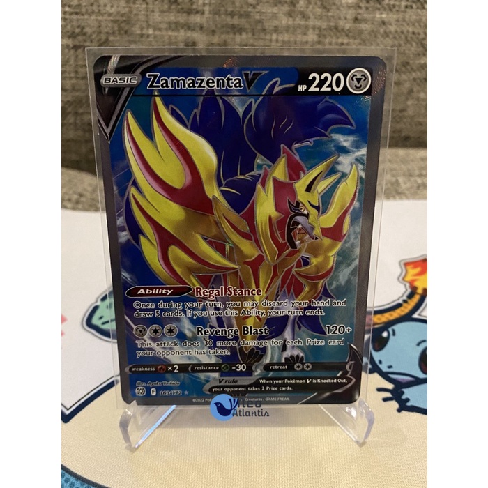 Pokemon TCG English Zamazenta V - 163/172 - Full Art Brilliant Stars