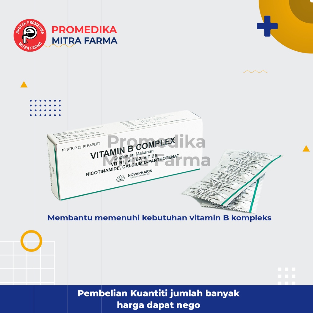 Vitamin B Komplex Tablet / Vitamin untuk Saraf