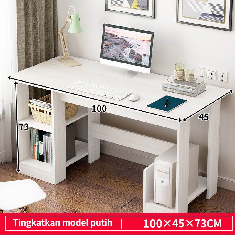 Pocket Dragon Meja laptop/Meja komputer/Meja kerja/Meja belajar anak/Meja belajar aesthetic/Meja kantor (A108)-A108-100cm