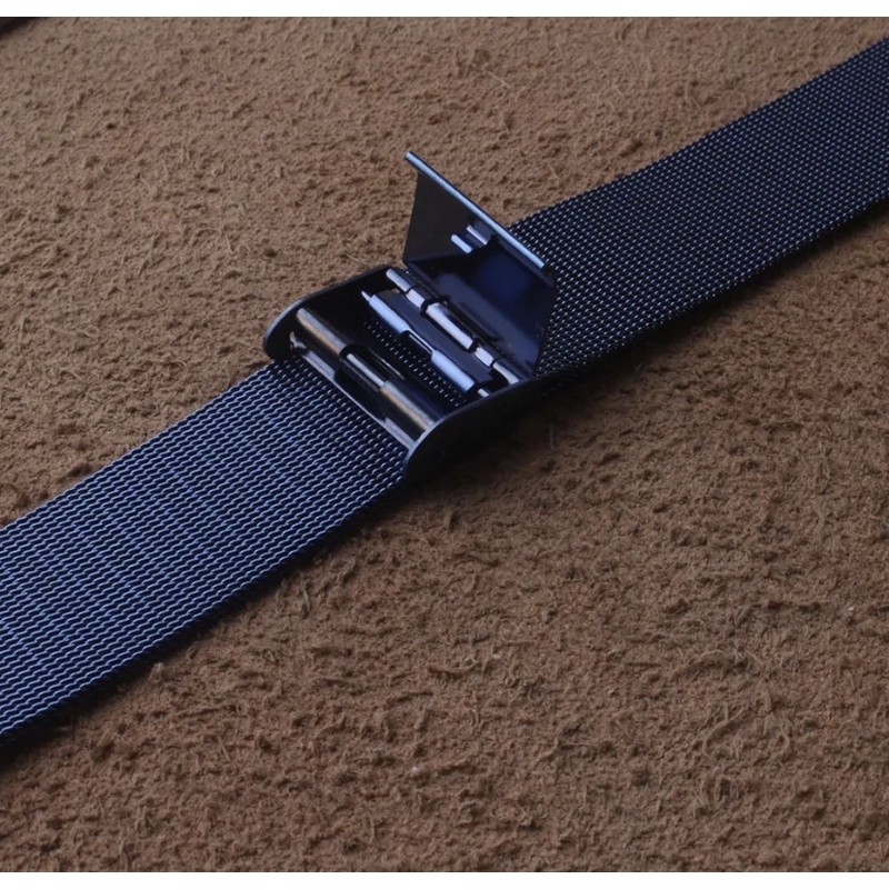 Strap Stainless Steel tali jam Tangan 22mm milanese pasir clasp mesh apple watch iwatch 4 5 6 seiko